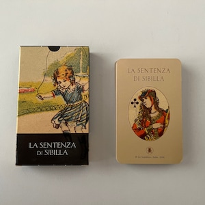 Vintage (2004) The Sentence of Sybil Oracle (La Sentenza di Sibilla) Uitgegeven door Lo Scarabeo (RARE Italian Oracle) Deck uitverkocht