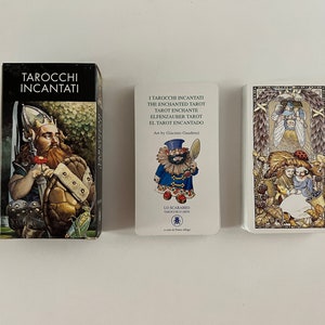 Vintage (2000s) Tarot encantado (Tarocchi Incantati) de Giacinto Gaudenzi - Lo Scarabeo - Edición limitada italiana