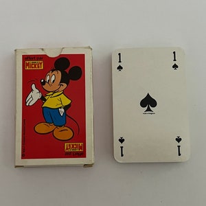 ヴィンテージ ミッキー マウス トランプ (ウォルト ディズニー トランプ) ベルギーで発行 ディズニー ワールド コレクタブル カード