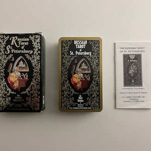 Vintage (1922) Russian Tarot of St. Petersburg (First Edition) Published by U.S. Games Systems (Artwork by Yury Shakov) Russian Tarot OOP