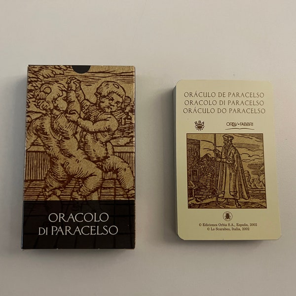 Vintage - Oracle of Paracelsus - 2003 - Oracolo di Paracelso - Lo Scarabeo (Tarot) - RARE - Deck Out of Print