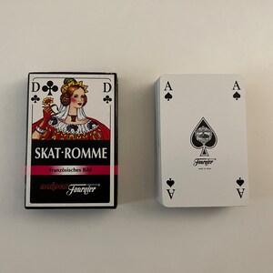 Fournier Skat Romme speelkaarten (Französisches Bild) Duitse SKAT-kaarten (gepubliceerd in Spanje door Heraclio Fournier)