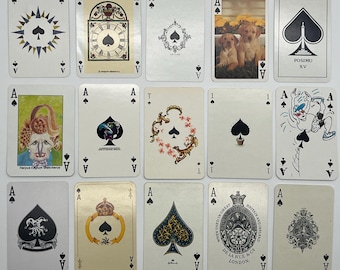 Vintage Ace of Spades Playing Cards (single Death Card) Spadille