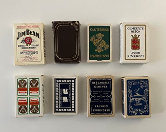 European Vintage Playing Cards (Poker, Bridge, Patience, Canasta) Famous Brands Souvenir Playing Cards (Advertising Cards)