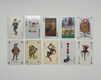 Vintage Joker Playing Cards (Single Card) Joker Collection (Swap Cards) Replacement (Arts & Crafts) Lot 9