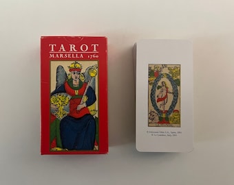 Vintage (2001) Tarot of Marseille (Tarot Marsella) Tarocchi di Marsiglia (1760) by Nicolas Conver (Lo Scarabeo) Italy & Spain (OOP Tarot)