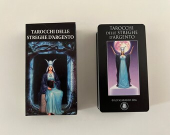Tarocchi delle Streghe d'Argento (Silver Witchcraft Tarot) by Franco Rivolli- Lo Scarabeo - Italian Edition - Illustrated and Colorful Deck