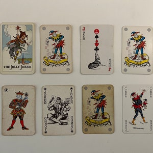 Vintage Joker Spielkarten - Einzelkarte - Joker Collection - Tauschkarten - Ersatz - Arts & Crafts - Lot 5