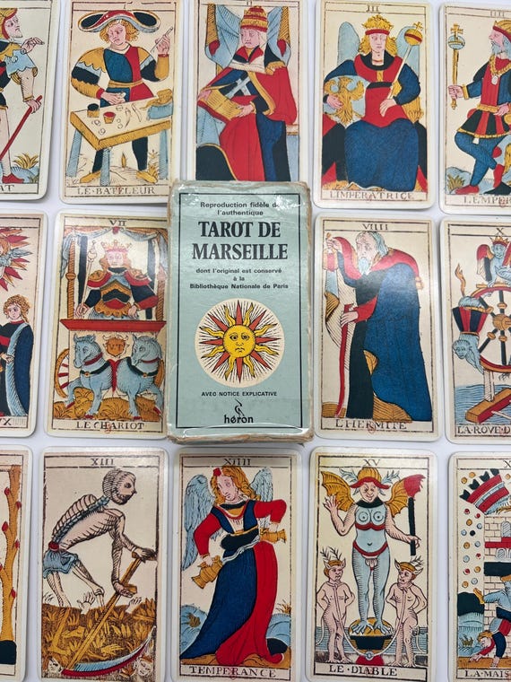 Vintage (1980) Tarot De Marseille by Nicolas Conver (1760 Edition