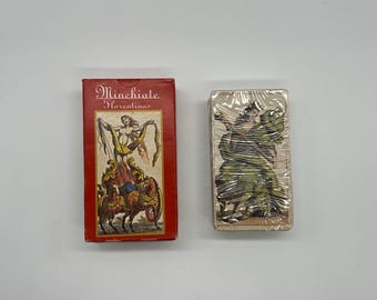 Vintage (2001) Ancient Tarot Minchiate Fiorentine (Illustrations from 1820, XIX Century) Traditional Italian Tarocchi by Lo Scarabeo