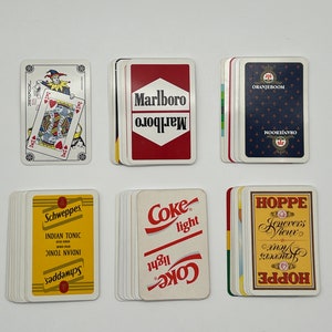 Set Vintage Jokerkarten (klassische Spielkarten) Jokerkartensammlung (Ersatzkarten) Wechselkarten (Kunst & Handwerk) Kartenset - Lot 17