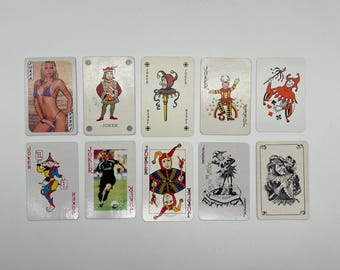 【極美品】1960年代フランス製 ヴィンテージトランプ ジョーカー6種 激レア ヴィンテージ ジョーカー カード (クラシック トランプ) ジョーカー