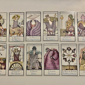 Carte unique des arcanes mineurs (Tarot Maddonni 1981) Tarot français de B.P. Grimaud (cartes de remplacement) pour remplacer les cartes de tarot perdues ou endommagées