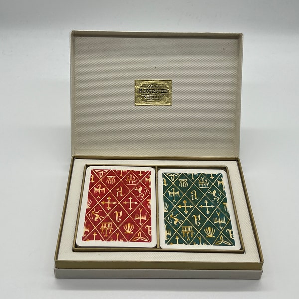 Vintage (1953) Romance Español Playing Cards designed by C. S. de Tejada (Published by Fournier) Luxury Playing Cards (OOP) Rare Bridge Deck