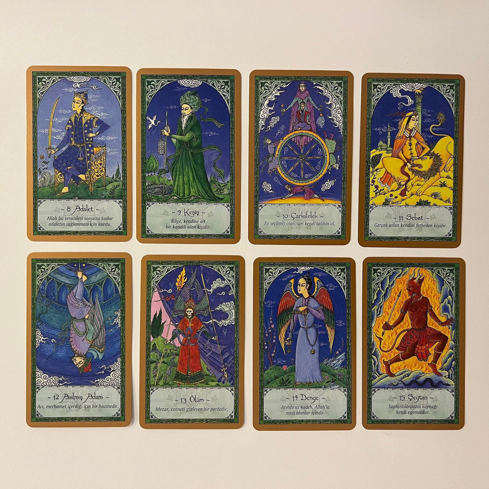 Rumi Tarot by Nigel Jackson book Cards Islamic Tarot Etsy