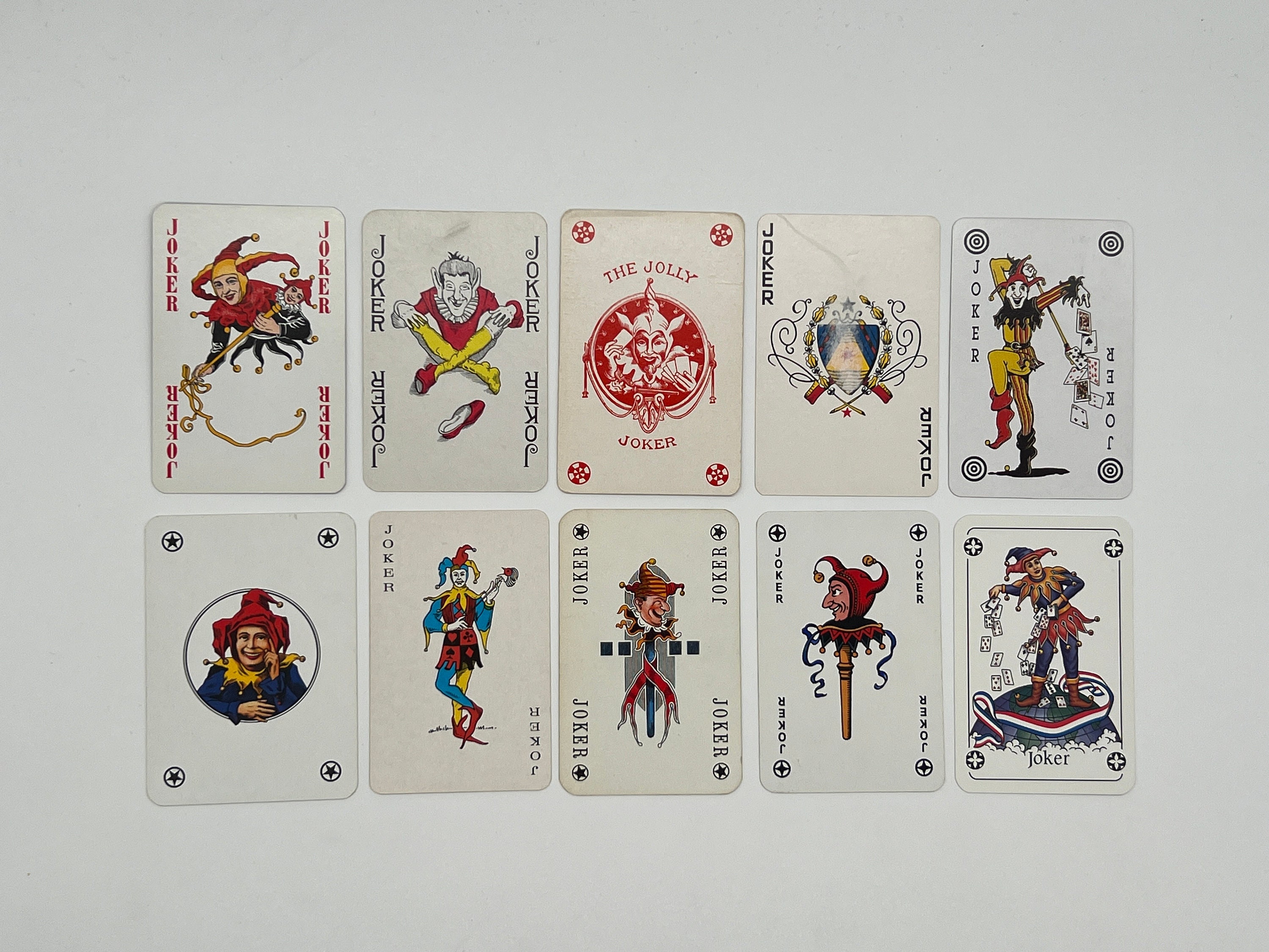 Vintage Joker Cards (classic Playing Cards) Joker Card