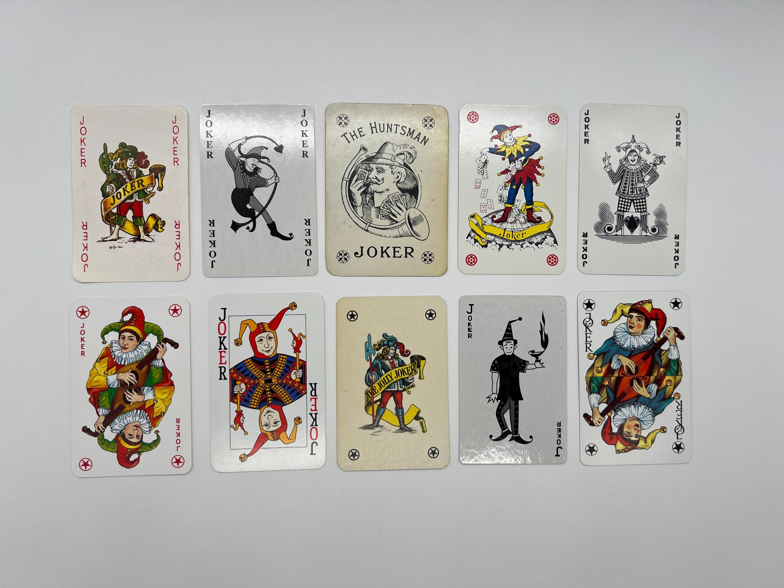Vintage Joker Cards (Classic Playing Cards) Joker Card Collection (Replacement Cards) Arts & Crafts (Swap Cards) Cards Set - Lot 66