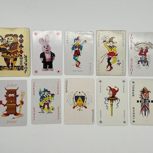 Carte Joker vintage (carte da gioco classiche) Collezione di carte Joker (carte sostitutive) Set di carte Arts & Crafts (carte scambiabili) - Lotto 73