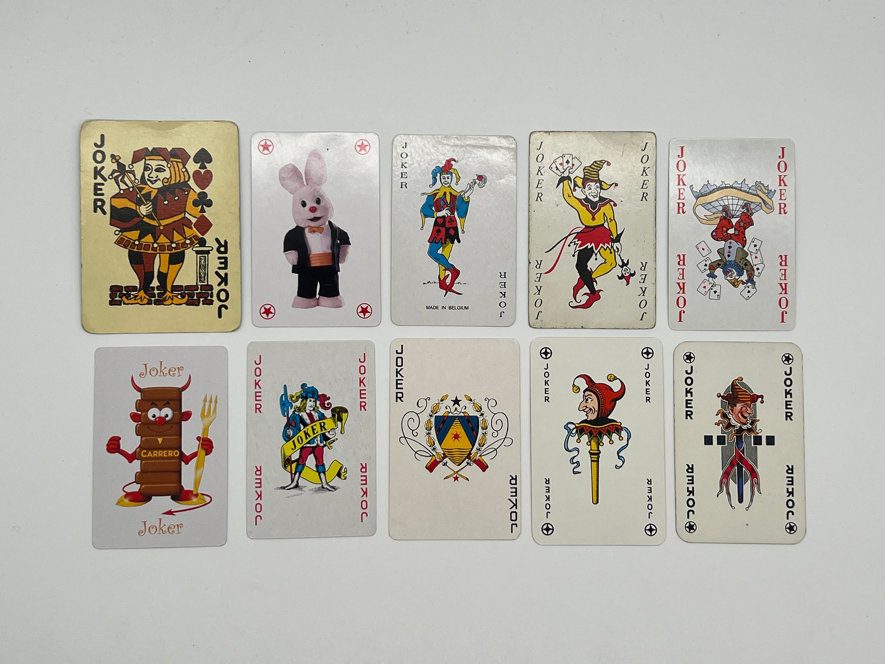 Vintage Joker Cards (Classic Playing Cards) Joker Card Collection (Replacement Cards) Arts & Crafts (Swap Cards) Cards Set - Lot 73