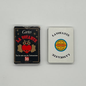 Oráculo La Voyante (década de 1980) publicado por Héron (Oráculo Francês Antigo) Cartas para Amor, Saúde e Riqueza (Feito na França) Fora de catálogo