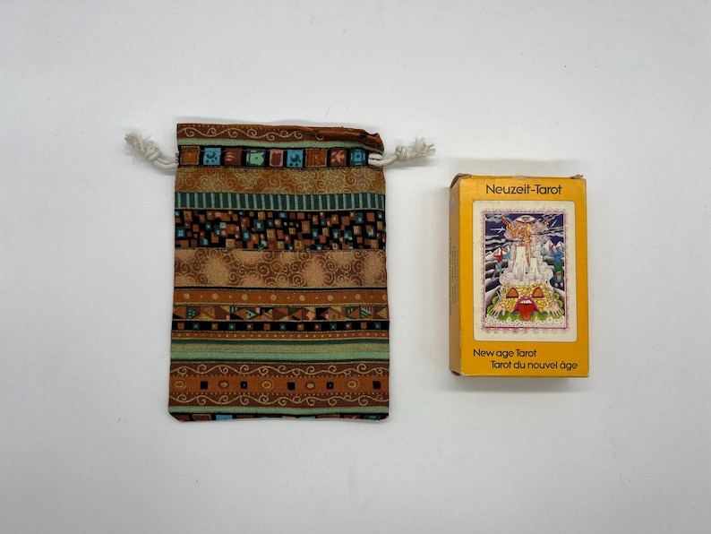 Mystical Tarot Bags (Made with Soft Fabric) ideal for Oracles, Runes, Tarot Cards (Esoteric & Hippie Colors Designs) Tarot Case 3) Yellow Shadows