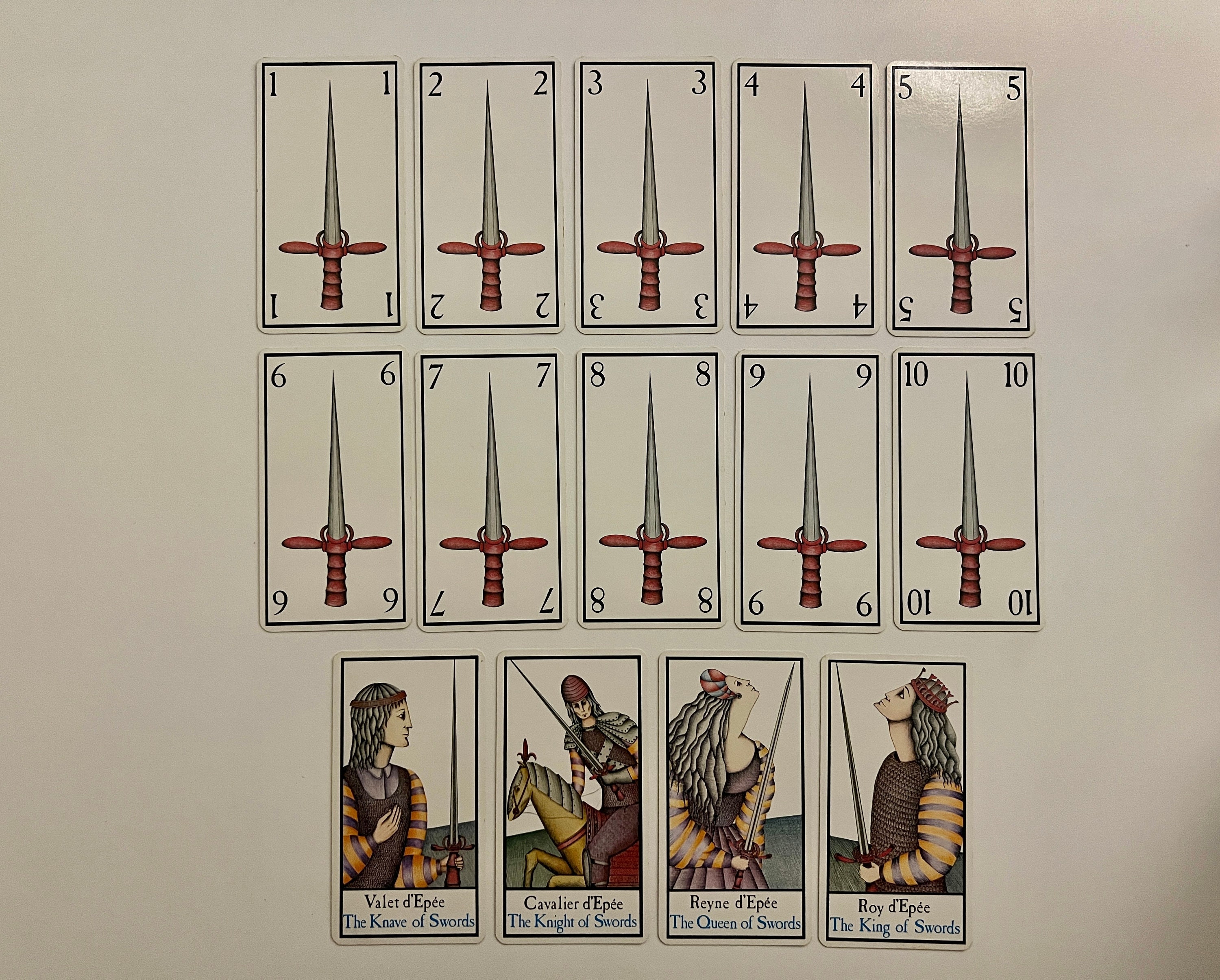 Minor Arcana Single Card (tarot Maddonni 1981) French Tarot by