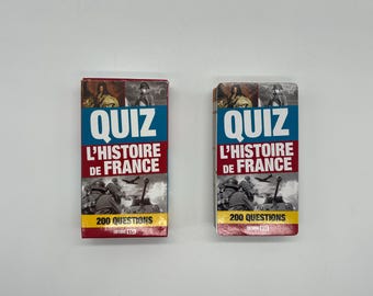 Quiz l'Histoire de France (200 Questions) French History Playing Cards by Éditions ESI (Learning French Cards) Cultural Family Game