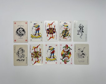 Vintage Joker Cards (Classic Playing Cards) Joker Card Collection (Replacement Cards) Arts & Crafts (Swap Cards) Single Cards - Lot 34