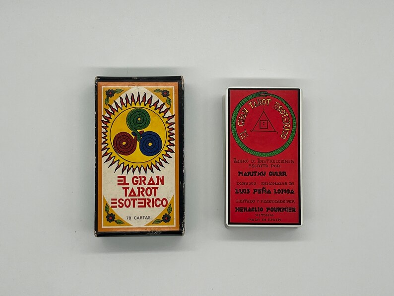 El Grand Tarot Esoterico 1976 by Fournier Vintage Edition Spanish Tarot Deck Deck Out of Print Classic Tarot published in Spain image 1