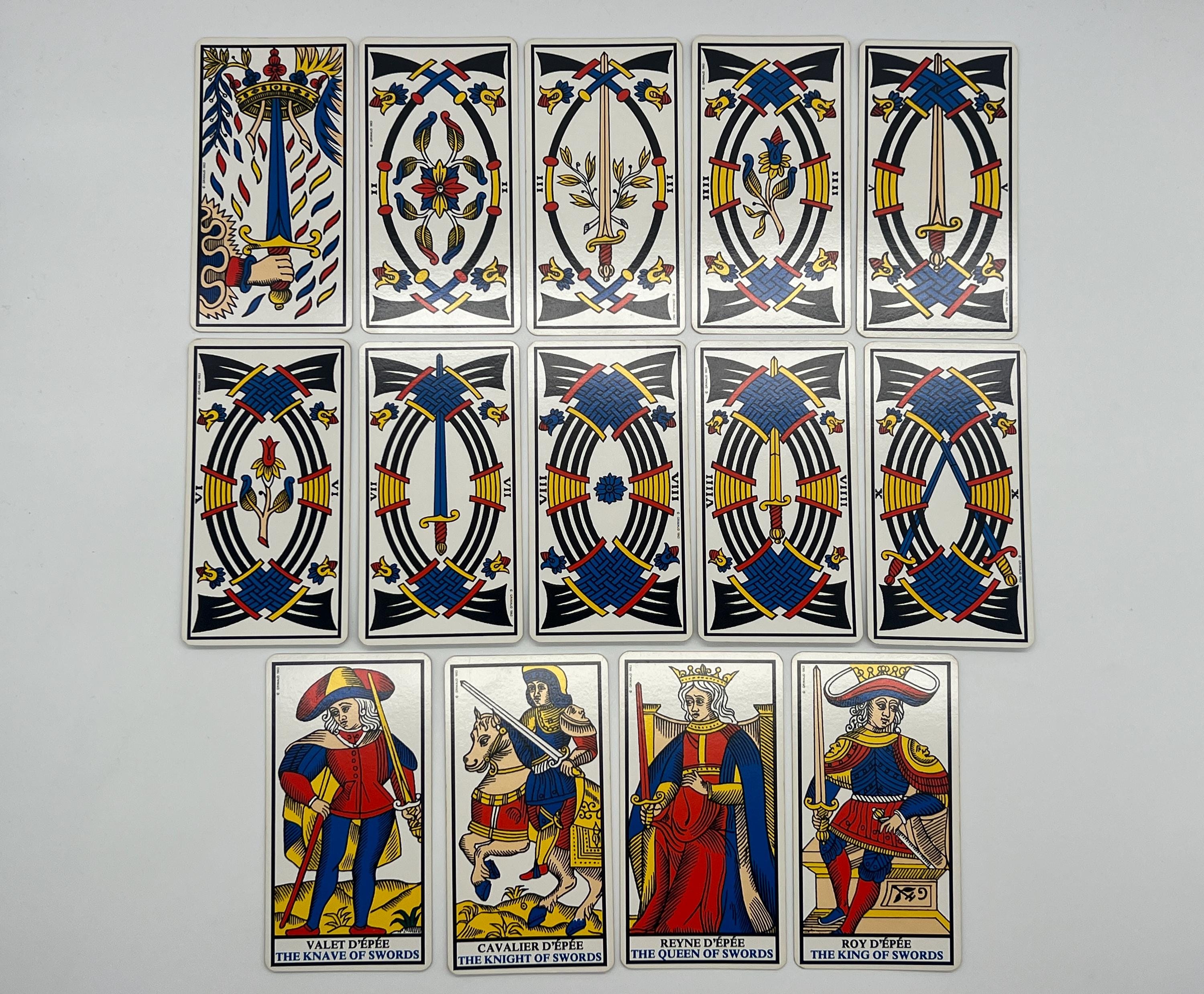 Vintage (1963) Ancien Tarot De Marseille by B. P. Grimaud
