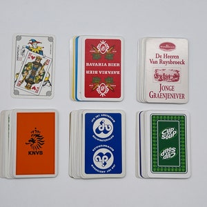 Set vintage Jokerkaarten (klassieke speelkaarten) Jokerkaartcollectie (vervangende kaarten) Wisselkaarten (kunst en ambachten) Kaartenset - Lot 14