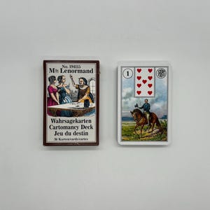 vintage (1986) Lenormand Wahrsagekarten Cartomancie par Piatnik (publié en Autriche) Jeu du Destin No 194115 (Cartomancie)