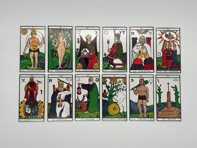 El Grand Tarot Esoterico 1976 by Fournier Vintage Edition Spanish Tarot Deck Deck Out of Print Classic Tarot published in Spain image 3