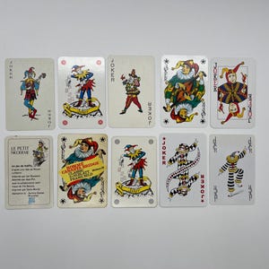 Vintage Joker Cards (Classic Playing Cards) Joker Card Collection (Ersatzkarten) Arts & Crafts (Tauschkarten) Kartenset - Lot 14