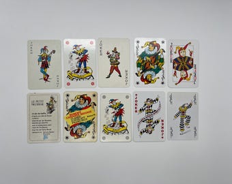 Cartas Joker antiguas (cartas de juego clásicas) Colección de cartas Joker (cartas de repuesto) Manualidades y manualidades (cartas intercambiables) Juego de cartas - Lote 14