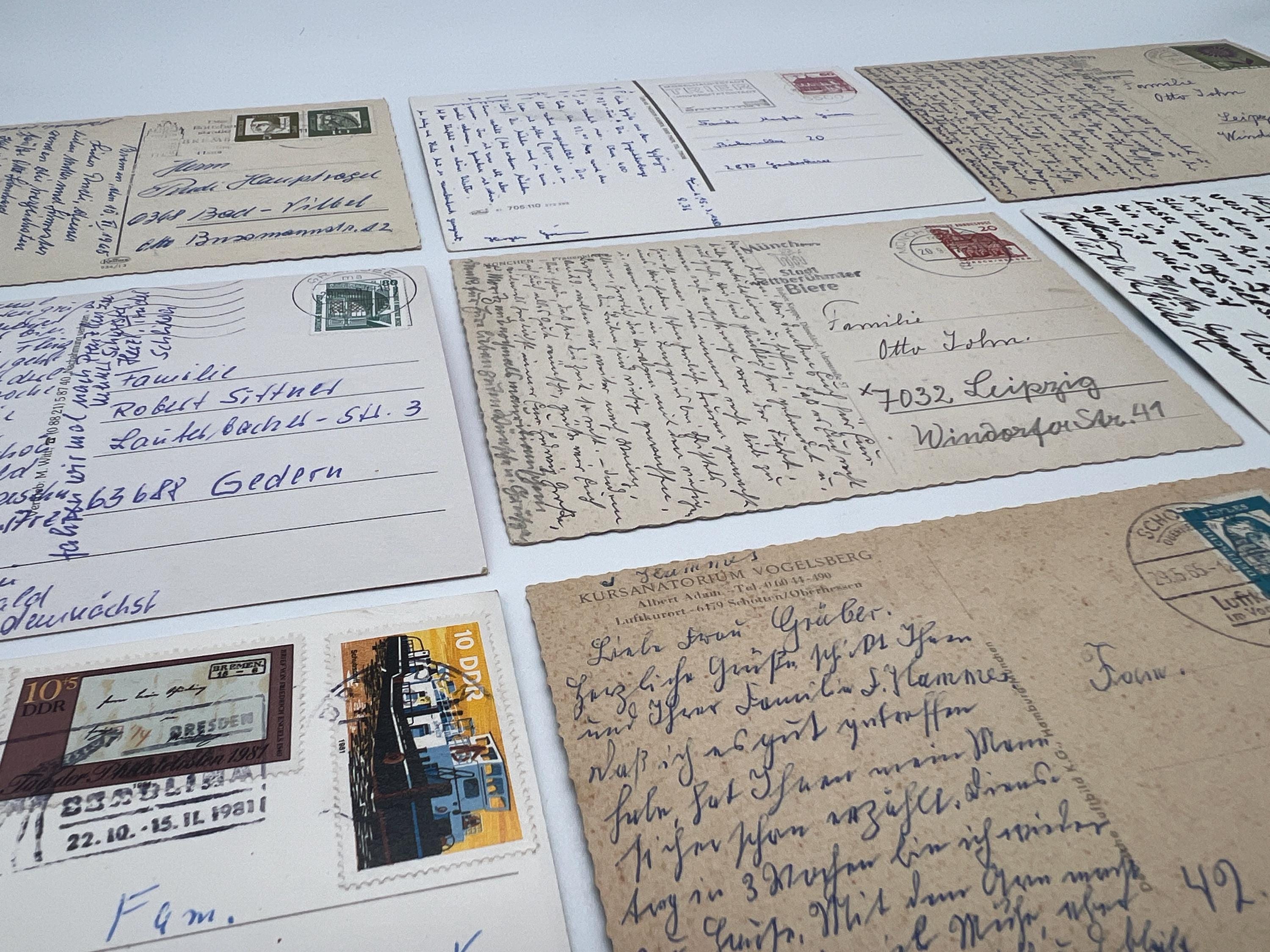 Original Vintage Postcards (1920 to 1990) Lot of 15 MIXED USED (europe ...
