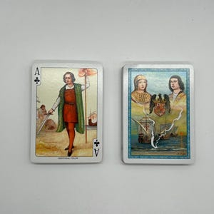 Vintage (1992) Fournier Poker Playing Cards (500th Anniversary of the Discovery of America) Made in Spain (Limited Edition) Spanish Cards