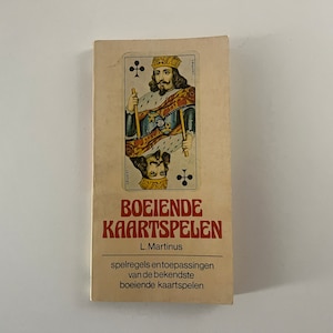Vintage Book (1984) Boeiende Kaartspelen de L. Martinus - Primera edición - Libro de naipes - Holandés - Boek Speelkaarten - Países Bajos