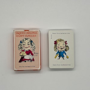 Vintage (1984) Jaques Original Happy Families illustriert von John Tenniel (Gibsons Editions) Publiziert in Großbritannien (Vintage 1851)