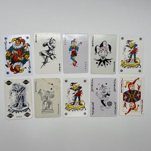 Vintage Joker Cards (Classic Playing Cards) Joker Card Collection (Ersatzkarten) Arts & Crafts (Tauschkarten) Kartenset - Lot 69