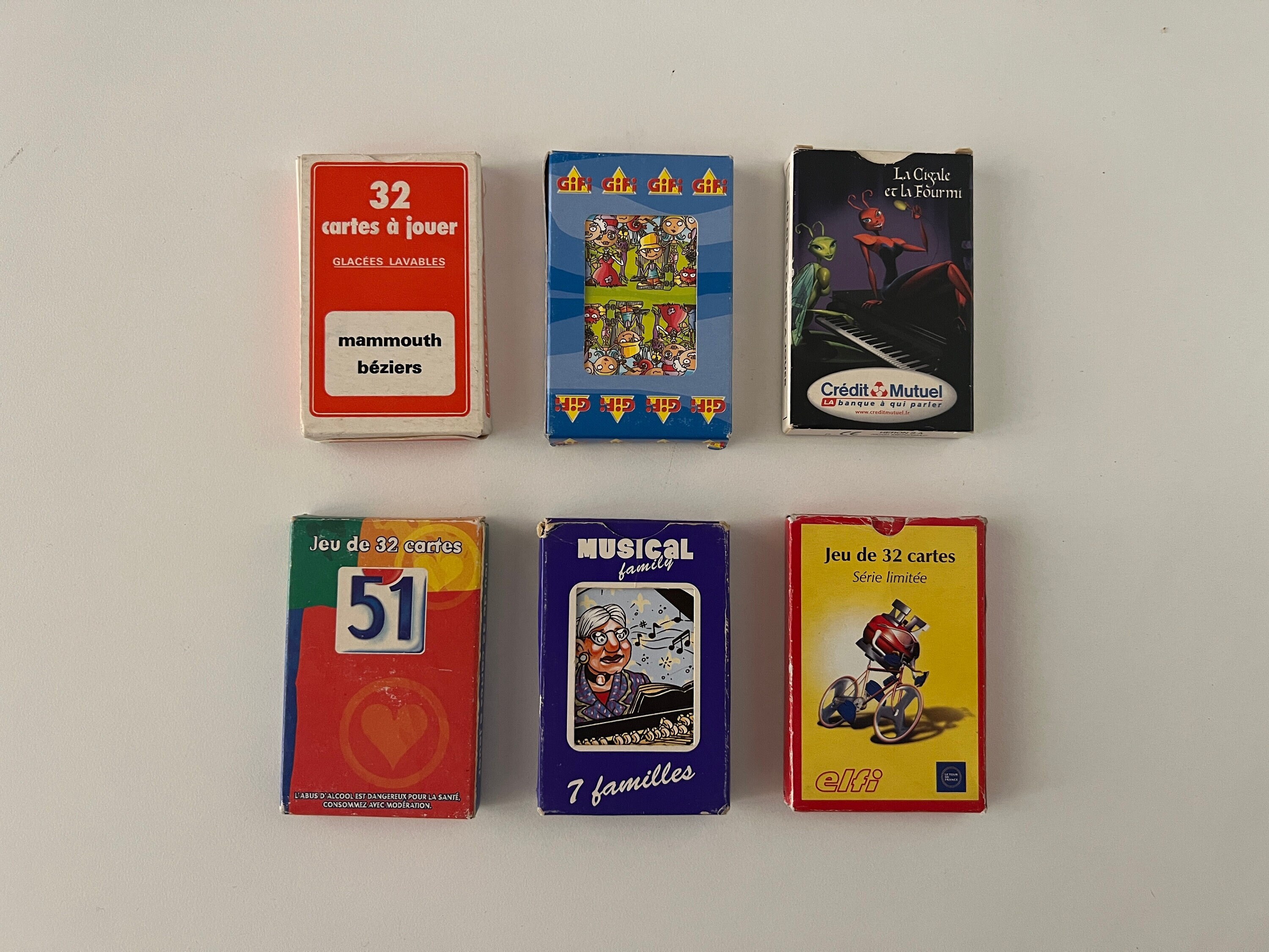 Classic Games Playing Cards Cartes a Jouer 2 Deck Set Jeux for
