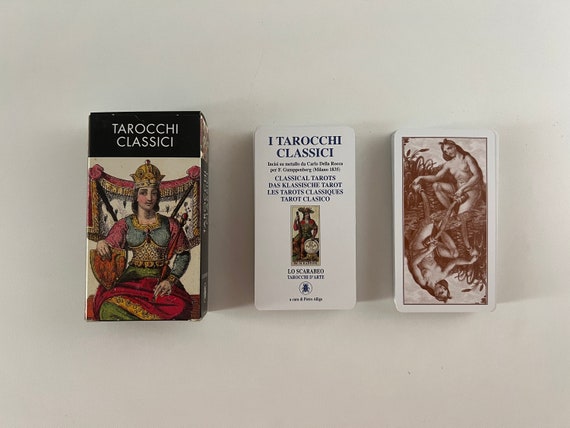 Vintage 2000s Classic Tarot tarocchi Classici by Carlo Della Rocca  published by Lo Scarabeo Italian Limited Edition 