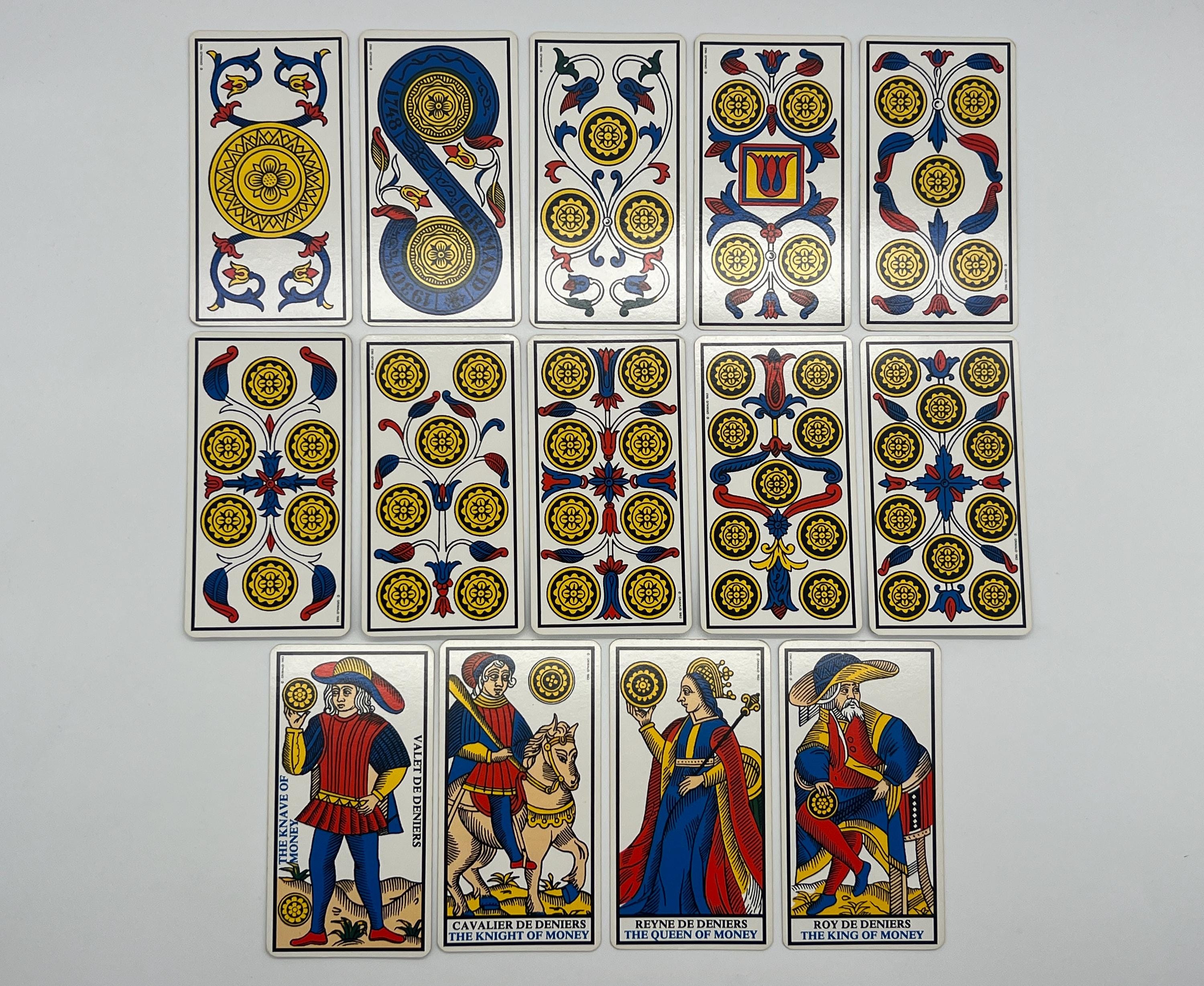 Vintage (1963) Ancien Tarot De Marseille by B. P. Grimaud