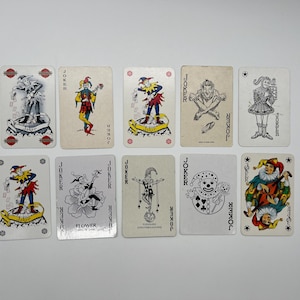 Vintage Joker Cards (Classic Playing Cards) Joker Card Collection (Ersatzkarten) Arts & Crafts (Tauschkarten) Kartenset - Lot 63