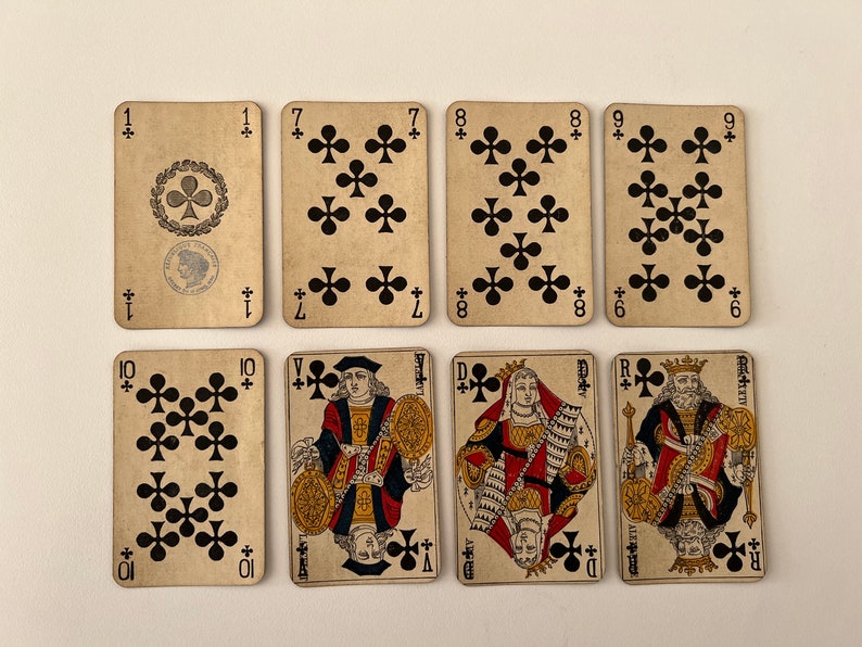 JEU DE CARTES ancien. B.P. Grimaud. 52 cartes. Vers 1900. France. Belle