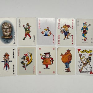 Vintage Joker Cards (Classic Playing Cards) Joker Card Collection (Ersatzkarten) Arts & Crafts (Tauschkarten) Kartenset - Lot 71