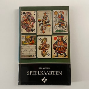 Vintage Book 1965 Speelkaarten by Han Janssen Playing Cards Illustrated Book Dutch Edition Boek Speelkaarten Netherlands image 1