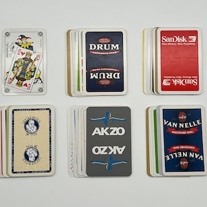 Set Vintage Jokerkarten (klassische Spielkarten) Jokerkartensammlung (Ersatzkarten) Wechselkarten (Kunst & Handwerk) Kartenset - Lot 5