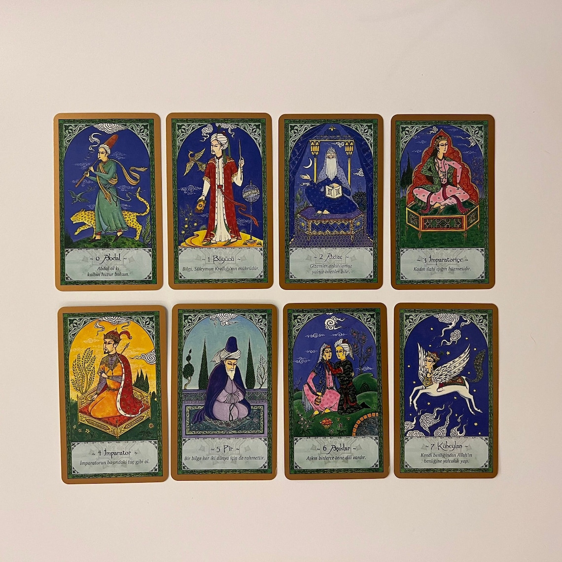 Rumi Tarot by Nigel Jackson book Cards Islamic Tarot Etsy Canada