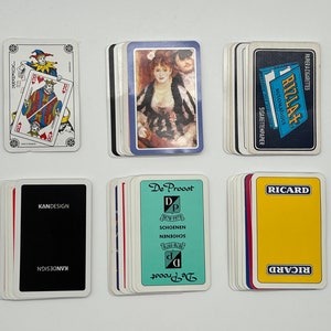 Set Vintage Jokerkarten (klassische Spielkarten) Jokerkartensammlung (Ersatzkarten) Wechselkarten (Kunst & Handwerk) Kartenset - Lot 22